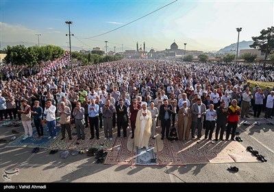 اقامه نماز عید فطر - حرم شاه عبدالعظیم حسنی