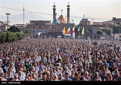 اقامه نماز عید فطر - حرم شاه عبدالعظیم حسنی