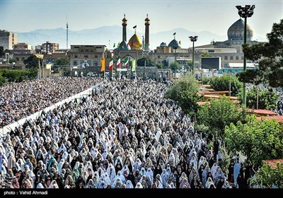 اقامه نماز عید فطر - حرم شاه عبدالعظیم حسنی