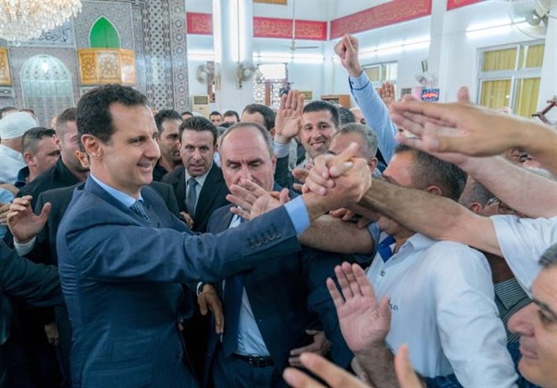 Syria&apos;s President in Rare Appearance Outside Capital