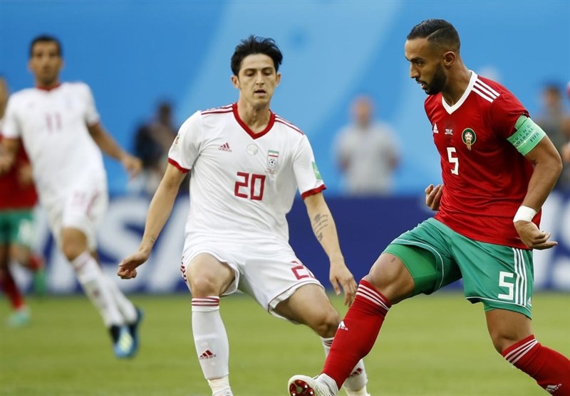 جام جهانی 2018| جدال یک نیمه‌ای ایران و مراکش از دریچه دوربین