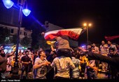 شادی مردم  کرمانشاه پس از پیروزی تیم ملی فوتبال ایران مقابل مراکش