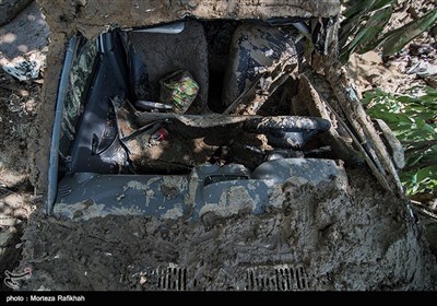 سیل و رانش زمین در روستای کاکرود لات رودسر - گیلان