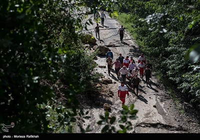 سیل و رانش زمین در روستای کاکرود لات رودسر - گیلان