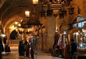 سوق خان الجمرک التاریخی فی مدینة حلب القدیمة