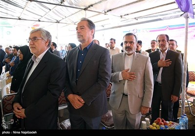 علیرضا رشیدیان استاندار خراسان رضوی درمراسم بهره برداری از پایگاه اهدای خون ثامن