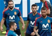 جام جهانی 2018| اسپانیا بدون رینا تمرین کرد/ کارواخال به بازی مقابل ایران می‌رسد