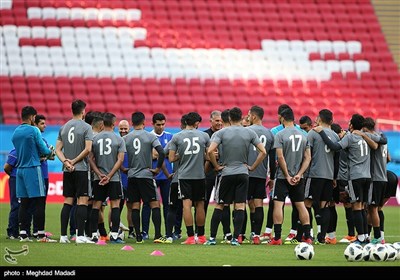 Team Melli Preparing for Match against Spain
