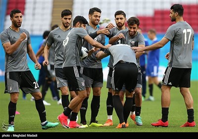 Team Melli Preparing for Match against Spain