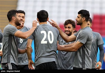 Team Melli Preparing for Match against Spain