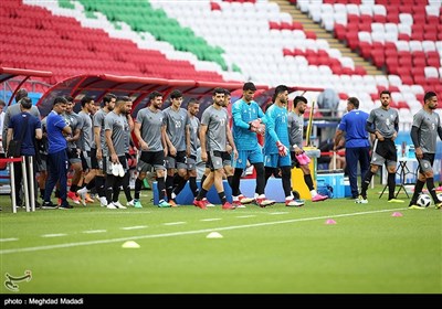 Team Melli Preparing for Match against Spain