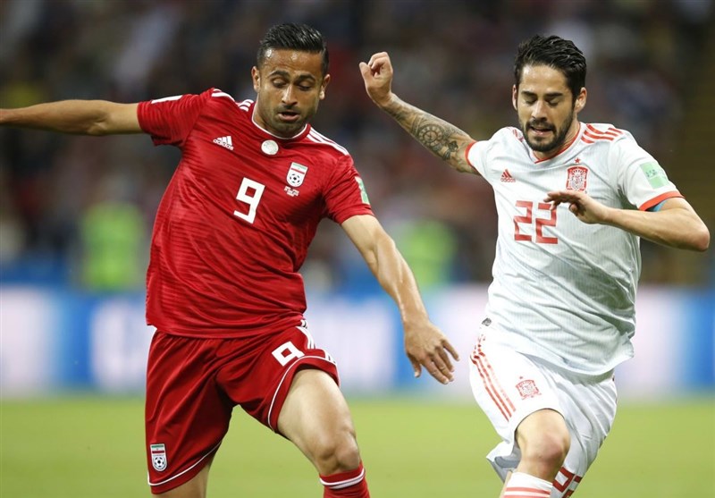 جام جهانی 2018| تساوی اسپانیا و ایران در نیمه اول به روایت تصویر