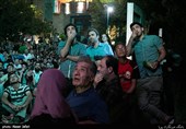   Iran Football Fans Gather in Public Places to Watch World Cup Match