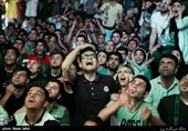   Iran Football Fans Gather in Public Places to Watch World Cup Match