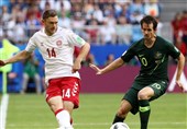 جام جهانی 2018| تساوی دانمارک و استرالیا در نیمه اول/ VAR به کمک نماینده آسیا آمد