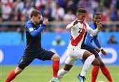 جام جهانی 2018| برتری فرانسه مقابل پرو در نیمه اول