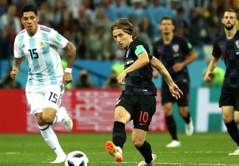 جام جهانی 2018| مودریچ بهترین بازیکن دیدار آرژانتین - کرواسی شد