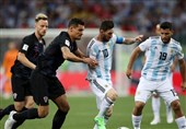جام جهانی 2018| تساوی آرژانتین و کرواسی در نیمه اول