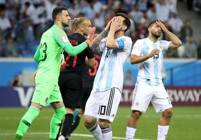 جام جهانی 2018|کرواسی با تحقیر آرژانتین صعود کرد/ مارادونا هم نتوانست به یاران مسی روحیه بدهد