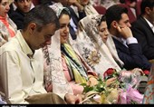 آئین ازدواج 50 زوج جوان در قزوین برگزار شد