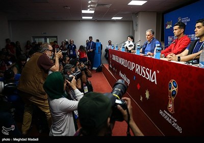 نشست خبری سرمربی و کاپیتان تیم ایران پیش از دیدار با پرتغال