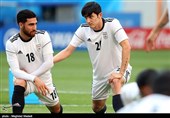 تمرین تیم ملی ایران پیش از بازی با پرتغال 