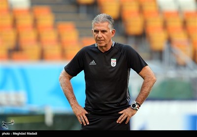 تمرین تیم ملی ایران پیش از بازی با پرتغال 