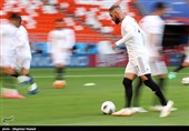 تمرین تیم ملی ایران پیش از بازی با پرتغال 