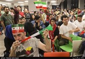 تماشای تیم های فوتبال ایران و پرتغال در چارسو