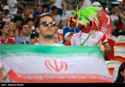 Fans in Russian Saransk Stadium Watch Iran-Portugal World Cup Match