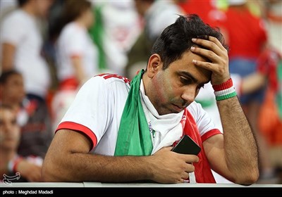 Fans in Russian Saransk Stadium Watch Iran-Portugal World Cup Match