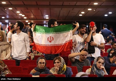 People Watch World Cup Match against Portugal in Public Places across Iran