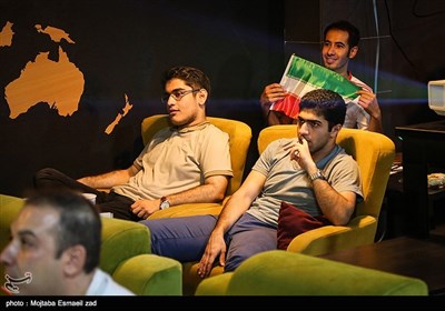 People Watch World Cup Match against Portugal in Public Places across Iran