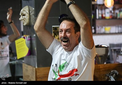 People Watch World Cup Match against Portugal in Public Places across Iran