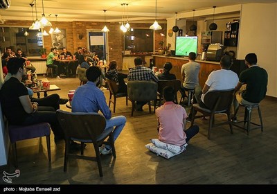 People Watch World Cup Match against Portugal in Public Places across Iran