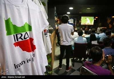 People Watch World Cup Match against Portugal in Public Places across Iran