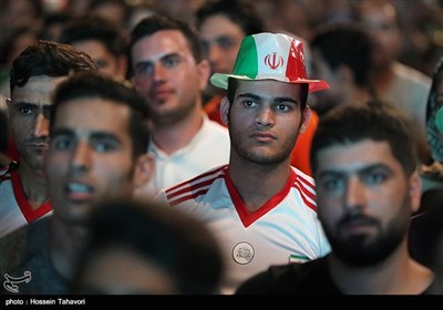 People Watch World Cup Match against Portugal in Public Places across Iran