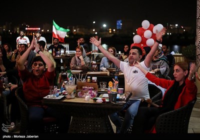 People Watch World Cup Match against Portugal in Public Places across Iran