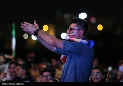 People Watch World Cup Match against Portugal in Public Places across Iran