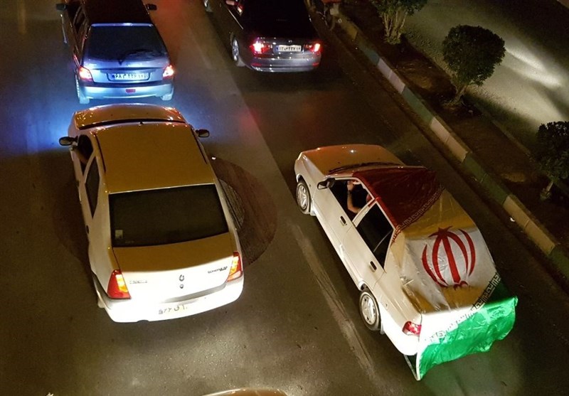 اهواز| نشاط و شادی جوانان اهوازی پس از نمایش غیرتمندانه یوزهای ایرانی مقابل قهرمان اروپا