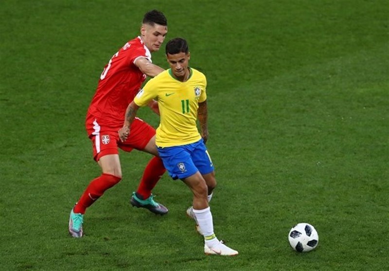 جام جهانی 2018| برتری یک نیمه‌ای برزیل مقابل صربستان با قضاوت فغانی/ مارسلو مصدوم شد