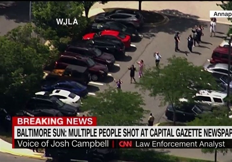 تیراندازی در دفتر روزنامه آمریکایی 5 کشته بر جا گذاشت