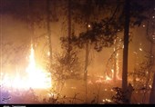 گلستان| بیش از 70 هکتار جنگل‌های کلاله در آتش می‌سوزد