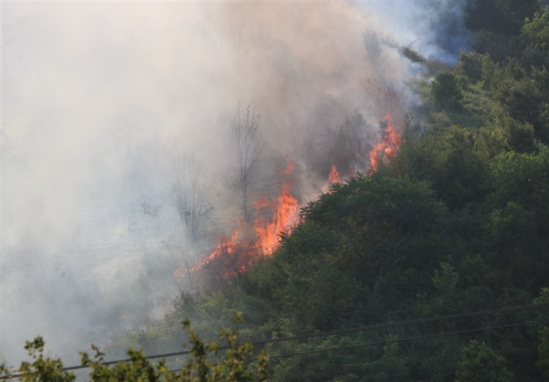 آتش‌سوزی در مراتع و اراضی جنگلی شهرستان کلاله