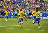 جام‌جهانی 2018| برزیل با درخشش مهاجمانش به هفتمین یک‌چهارم‌نهایی متوالی‌اش رسید