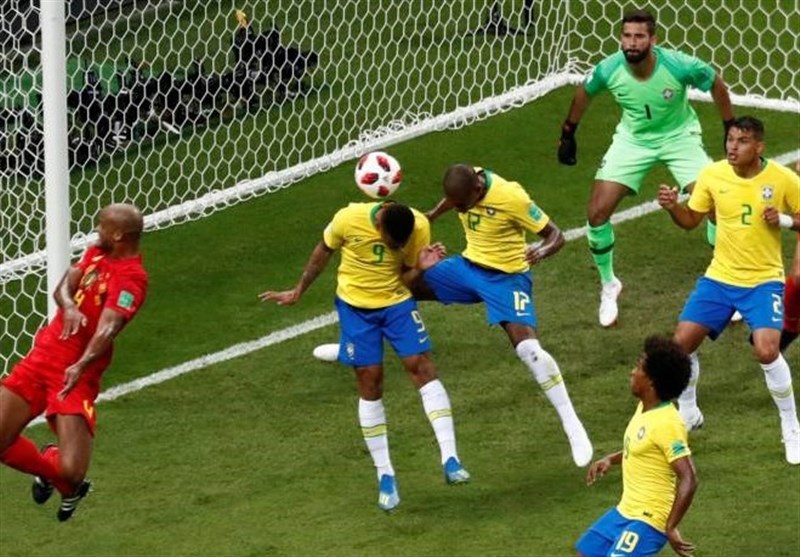 جام‌جهانی 2018| پیروزی بلژیک بر برزیل در نیمه نخست