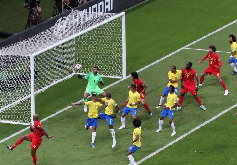 جام جهانی 2018| شکست برزیل مقابل بلژیک با وجود برتری آماری