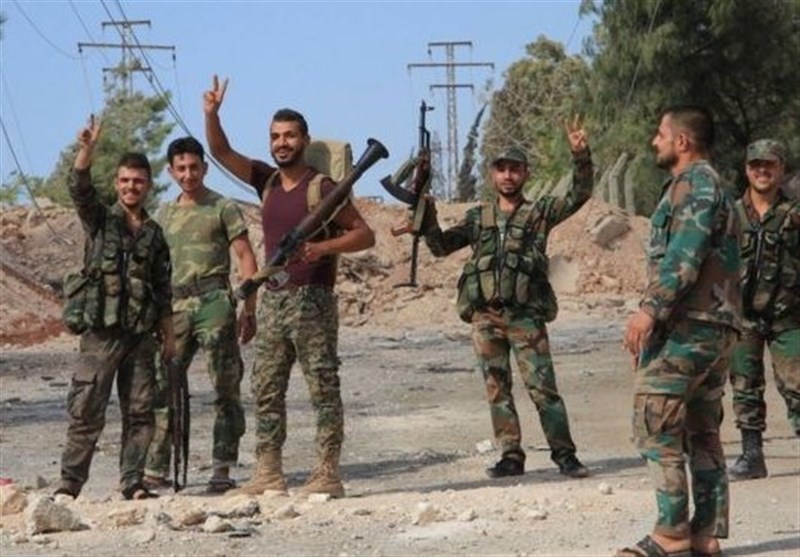 Syrian Troops Celebrate Recapture of Border Crossing