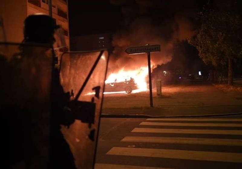 Riot in Nantes, France