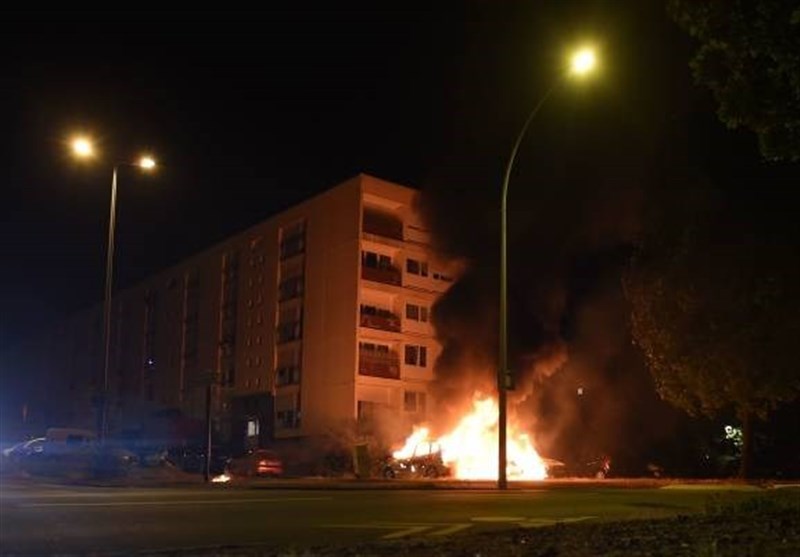 Riot in Nantes, France